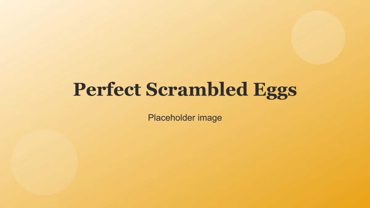 Creamy scrambled eggs on toast with fresh herbs