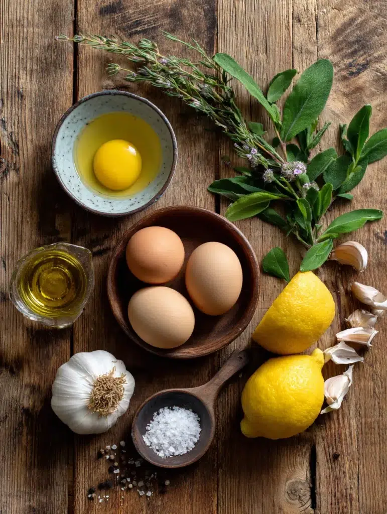 Ingredientes para maionese caseira