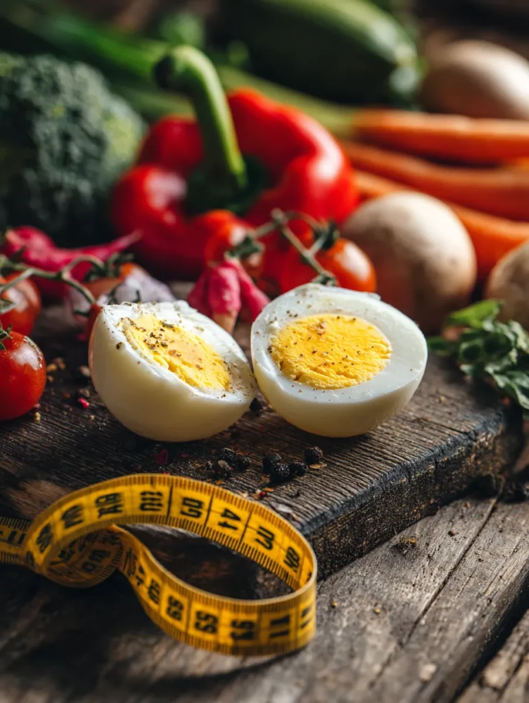 quantas calorias tem um ovo cozido com vegetais frescos 1
