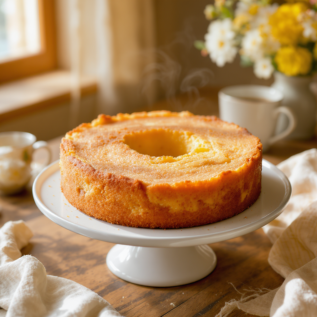 Bolo de Fubá com Goiabada - inteira