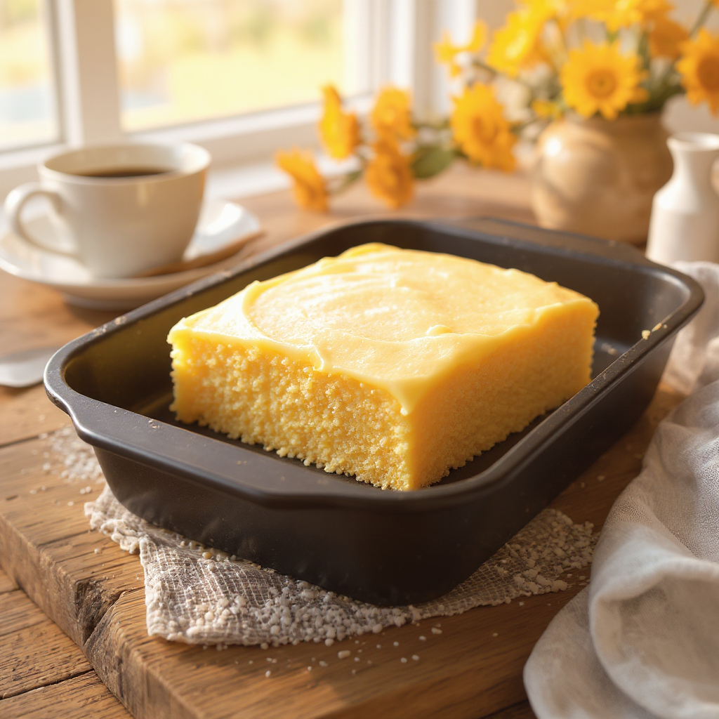 Bolo De Fuba Cremoso - slice