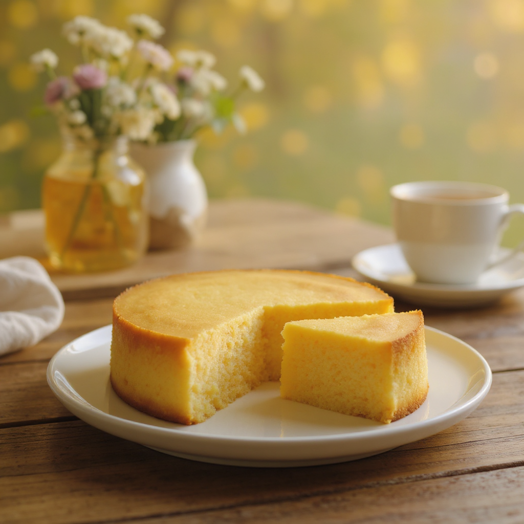Receita de bolo com ovo - slice
