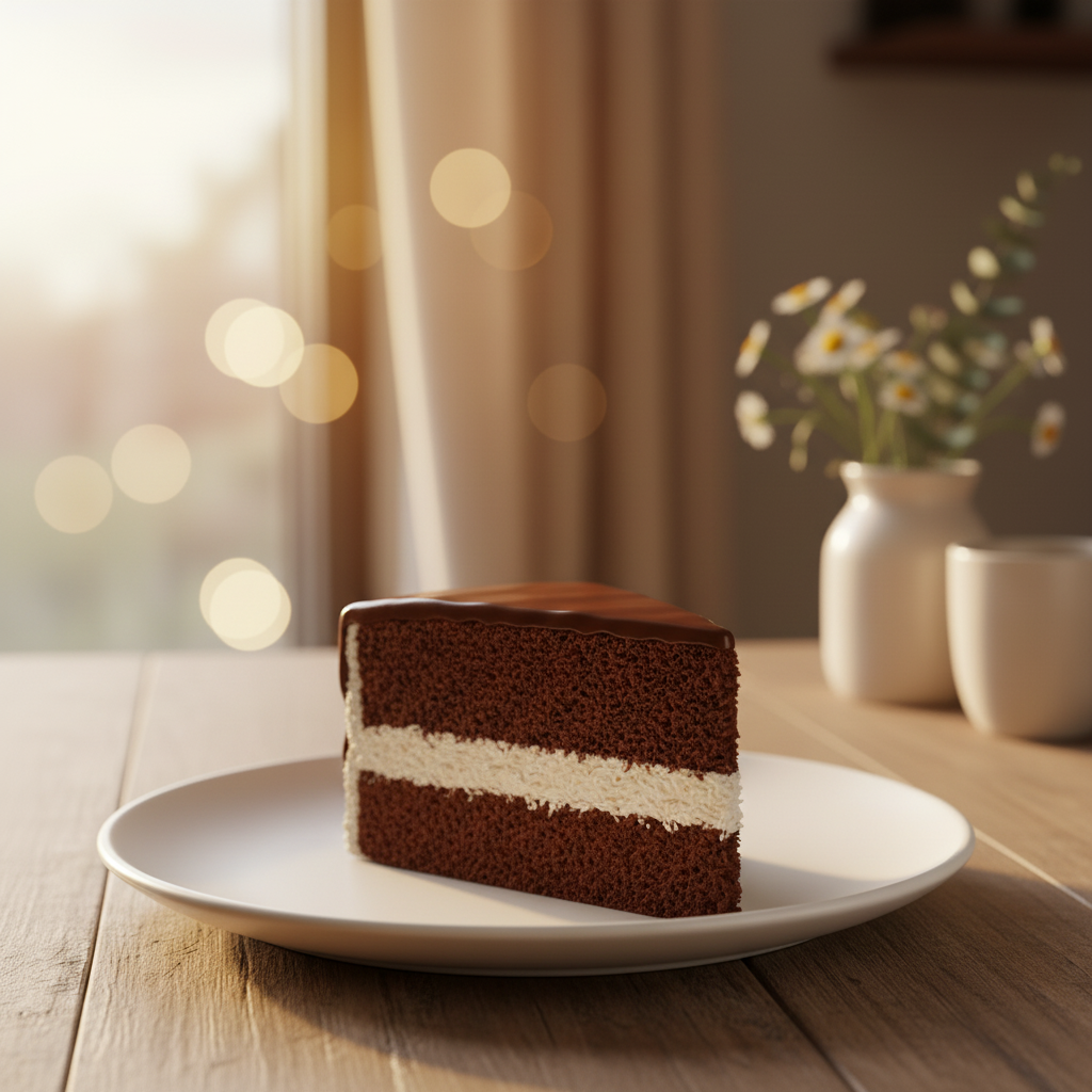 Bolo prestigio - fatia