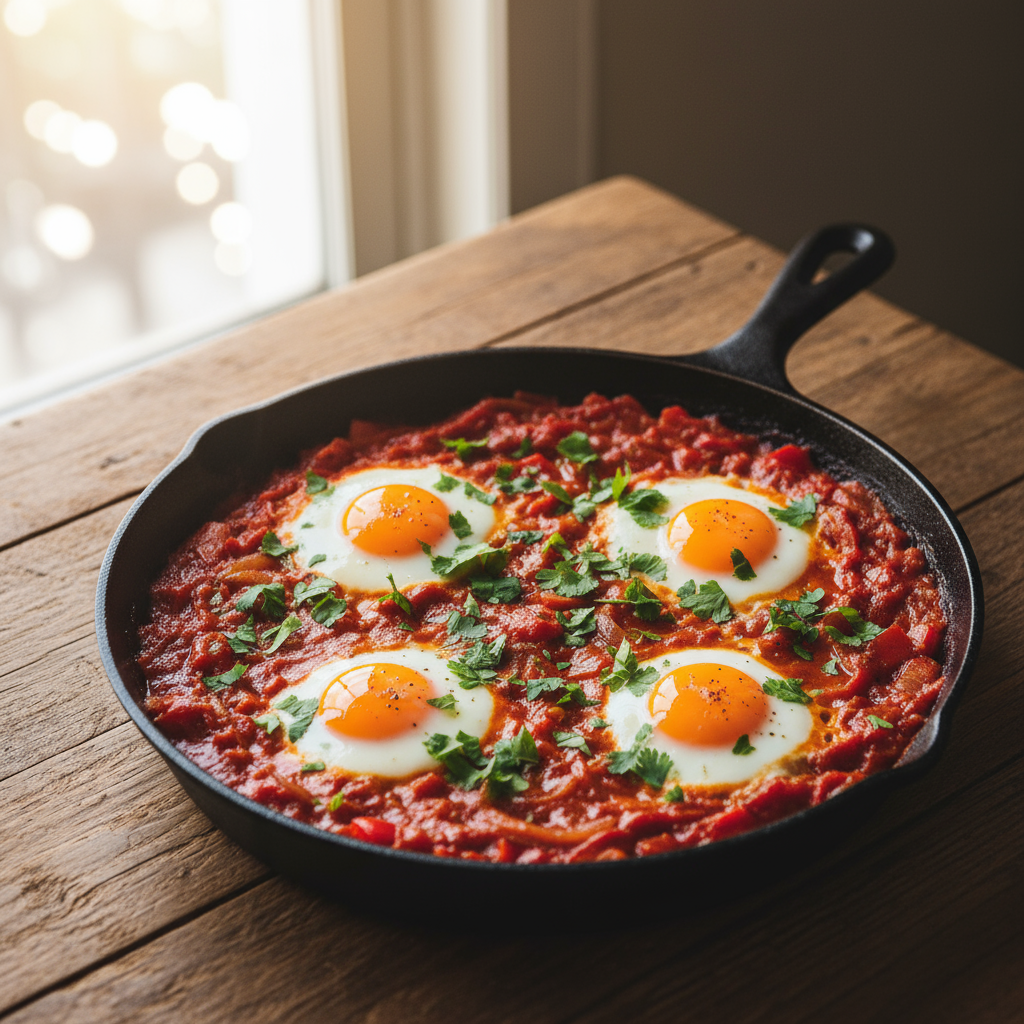 egg shakshuka: minha receita prática de shakshuka com ovos — Hero